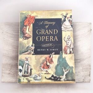 💕 Treasury of Grand Opera Softcover Music and Illustration Book Simon & Schuster